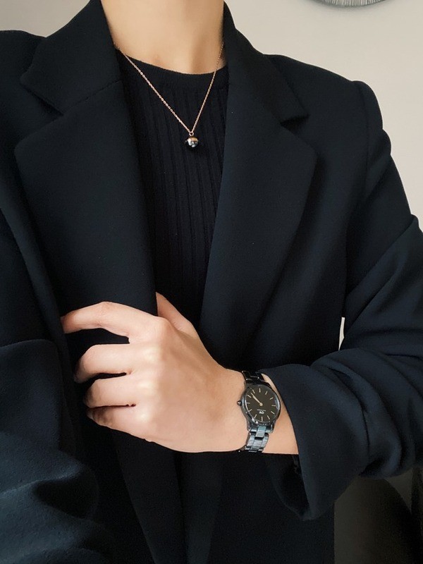 Daniel Wellington ネックレス ASPIRATION NECKLACE DW00400156 Jewellery - Aspiration Necklace in rose gold and black | DW