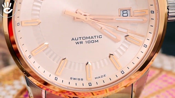 Đồng hồ Doxa D188RIY, máy cơ Thụy Sỹ, chống nước 10ATM - Ảnh: 5