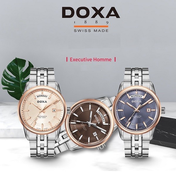 Đồng hồ Doxa D188RIY, máy cơ Thụy Sỹ, chống nước 10ATM - Ảnh: 1