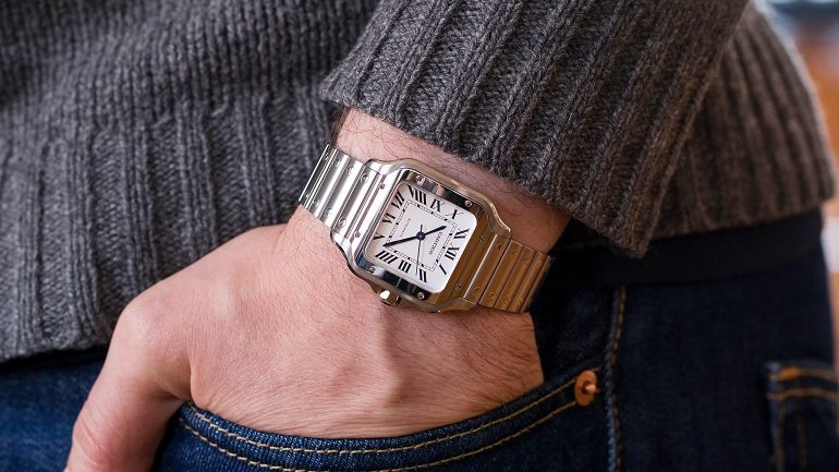 Đồng hồ Cartier nam mặt vuông-Hình 12