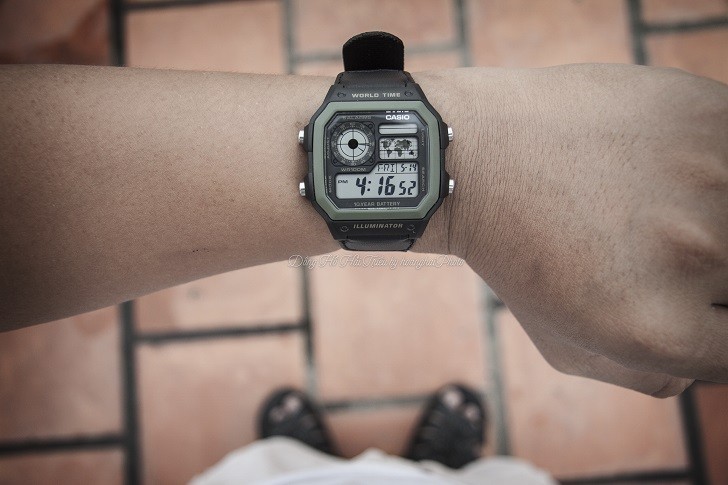 Đồng hồ Casio AE-1200WHB-1BVDF quân đội, hơn 10 tính năng - Ảnh 6
