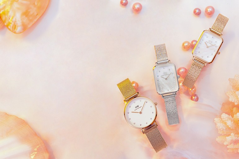Đồng hồ Daniel Wellington Quadro DW00100580 chính hãng 100% - Ảnh 1