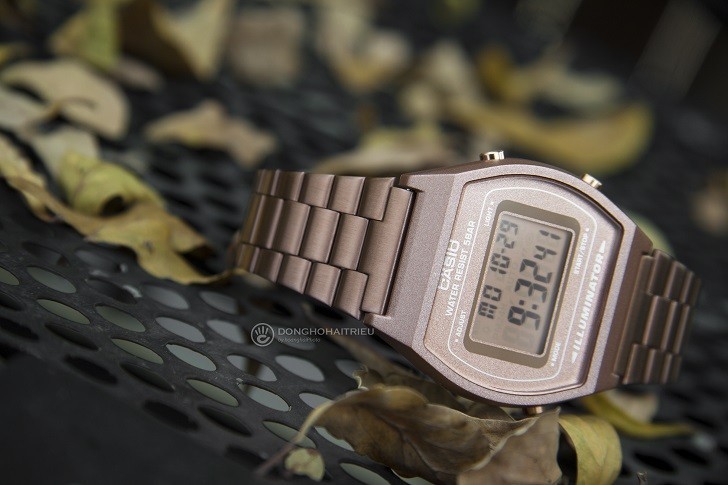 Đồng hồ điện tử Casio B640WC-5ADF mạ vàng hồng, hơn 7 tiện ích - Ảnh: 4