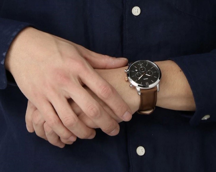 Đồng hồ Fossil FS5408 Chronograph 6 kim thể thao độc đáo - Ảnh 4