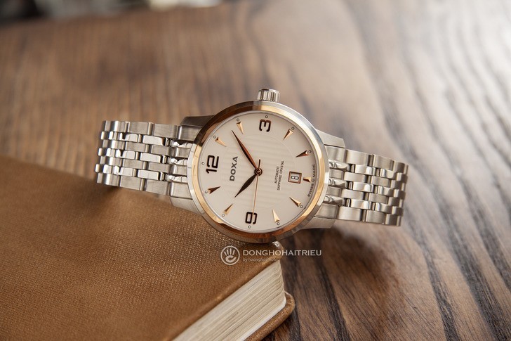 Đồng hồ Doxa D147RWH bộ máy cơ tự động chế tạo tinh tế - Ảnh 3