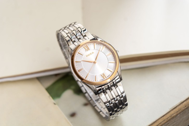 Đồng hồ Doxa D201RSV máy quartz Thuỵ Sỹ, chuẩn Swiss Made - Ảnh 1