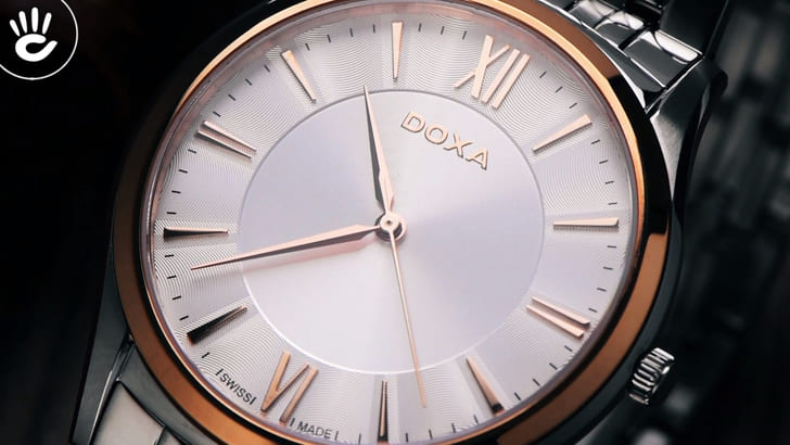 Đồng hồ Doxa D201RSV máy quartz Thuỵ Sỹ, chuẩn Swiss Made - Ảnh 3