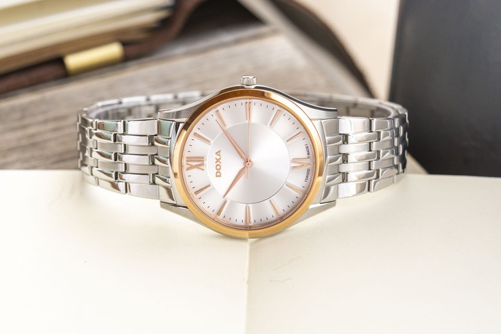 Đồng hồ Doxa D201RSV máy quartz Thuỵ Sỹ, chuẩn Swiss Made - Ảnh 8