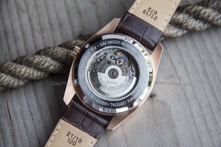Đồng hồ Doxa D205RWL máy cơ Thụy Sỹ, có lên cót thủ công - Ảnh: 10