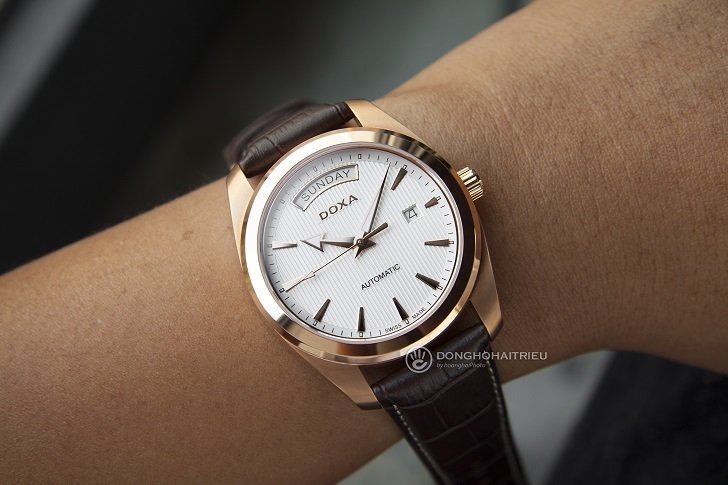 Đồng hồ Doxa D205RWL máy cơ Thụy Sỹ, có lên cót thủ công - Ảnh: 2