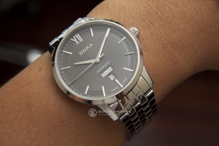 Đồng hồ nam Doxa D206SGY kính sapphire chống trầy cao cấp - Ảnh 2