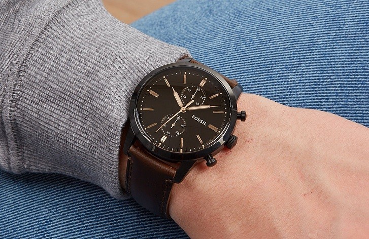 Đồng hồ thời trang Fossil FS5437 tích hợp tính năng Chronograph - Ảnh 4