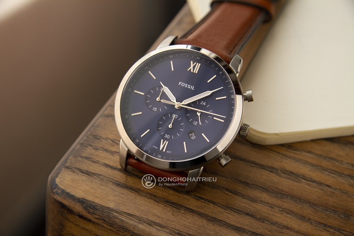 Đồng hồ Fossil FS5453 thiết kế thời trang, có Chronograph - Ảnh 3
