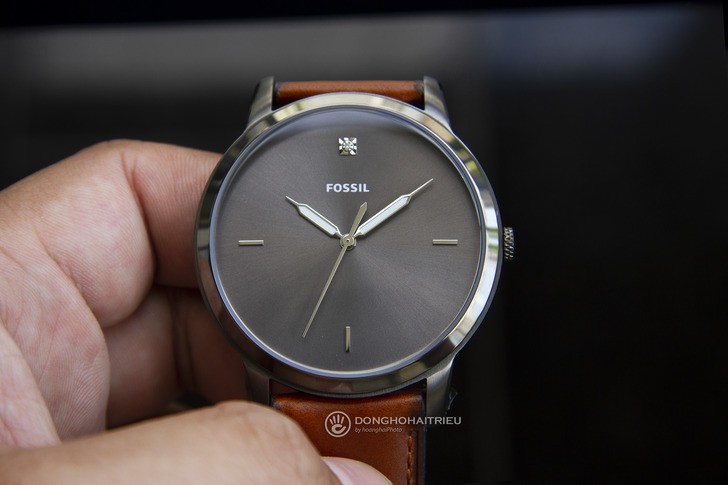Đồng hồ Fossil FS5479 thời trang siêu mỏng, dây da lịch lãm - Ảnh 2