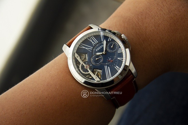 Đồng hồ Fossil ME1161 sự kết hợp giữa máy cơ và máy quartz - Ảnh 4