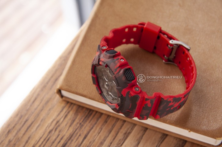 Đồng hồ G-shock GA-100CM-4ADR: Thiết kế mạnh mẽ ấn tượng - Ảnh 5