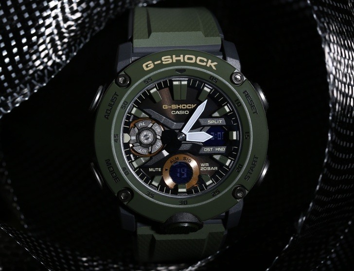 Đồng hồ G-Shock GA-2000-3ADR thoải mái lặn sâu - Ảnh 1