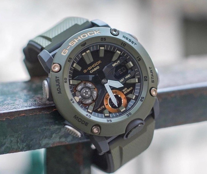 Đồng hồ G-Shock GA-2000-3ADR thoải mái lặn sâu - Ảnh 2