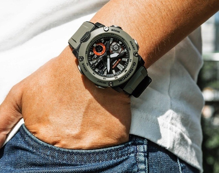Đồng hồ G-Shock GA-2000-3ADR thoải mái lặn sâu - Ảnh 4