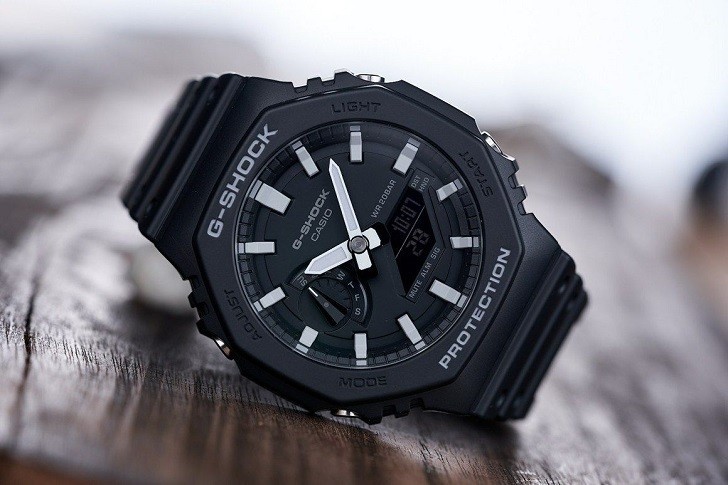 Đồng hồ G-Shock GA-2100-1ADR ấn tượng với thiết kế mặt số - Ảnh 1