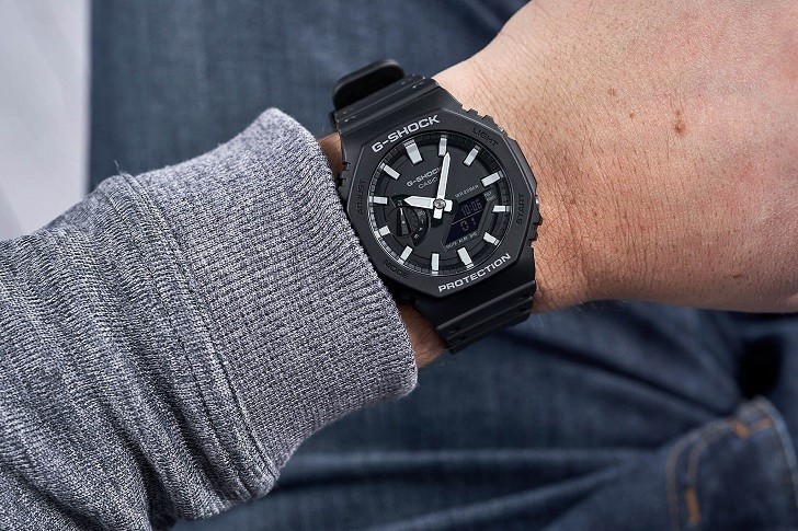 Đồng hồ G-Shock GA-2100-1ADR ấn tượng với thiết kế mặt số - Ảnh 6