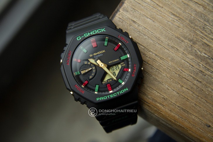 G-Shock GA-2100TH-1ADR thiết kế cá tính, chống nước 20ATM - Ảnh 1