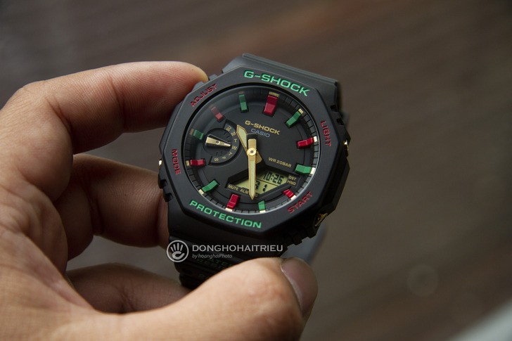 G-Shock GA-2100TH-1ADR thiết kế cá tính, chống nước 20ATM - Ảnh 2