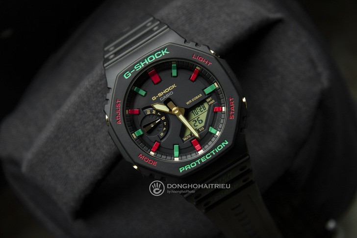 G-Shock GA-2100TH-1ADR thiết kế cá tính, chống nước 20ATM - Ảnh 3