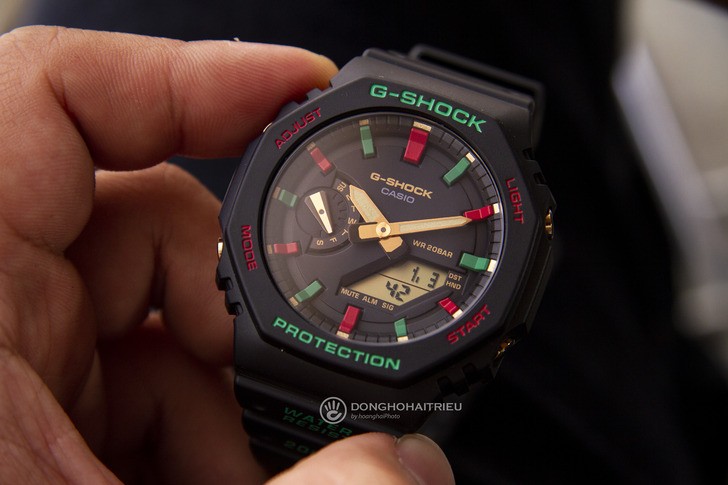 G-Shock GA-2100TH-1ADR thiết kế cá tính, chống nước 20ATM - Ảnh 6