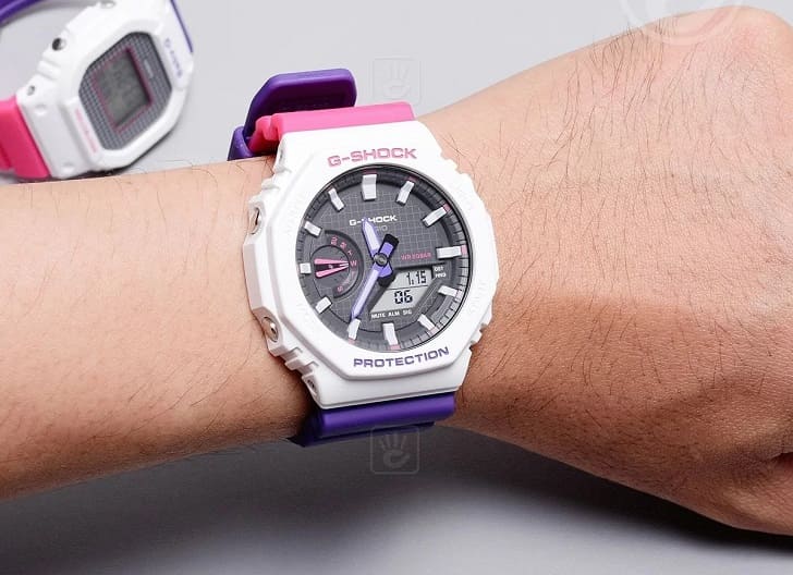 Đồng hồ G-Shock GA-2100THB-7ADR giá rẻ, miễn phí thay pin - Ảnh 2