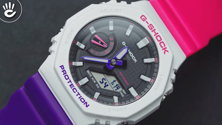 Đồng hồ G-Shock GA-2100THB-7ADR giá rẻ, miễn phí thay pin - Ảnh 7