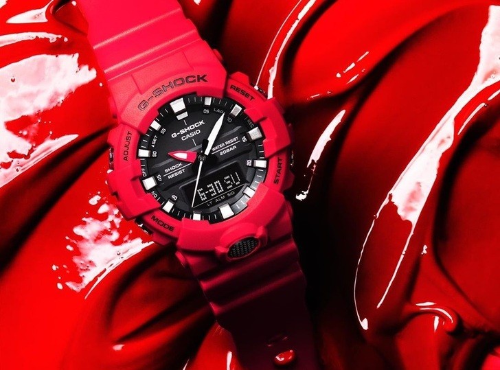 Đồng hồ G-Shock GA-800-4ADR giá rẻ, free thay pin trọn đời - Ảnh 1