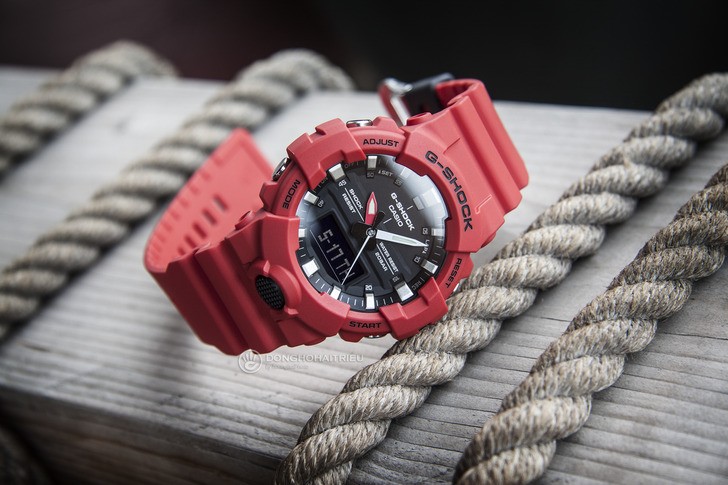 Đồng hồ G-Shock GA-800-4ADR giá rẻ, free thay pin trọn đời - Ảnh 4