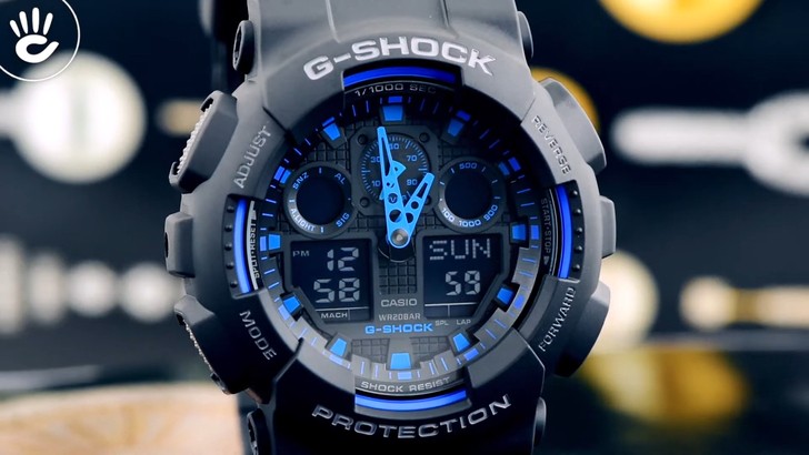 Đồng hồ G-Shock GA-100-1A2DR giá tốt, free thay pin trọn đời - Ảnh 2