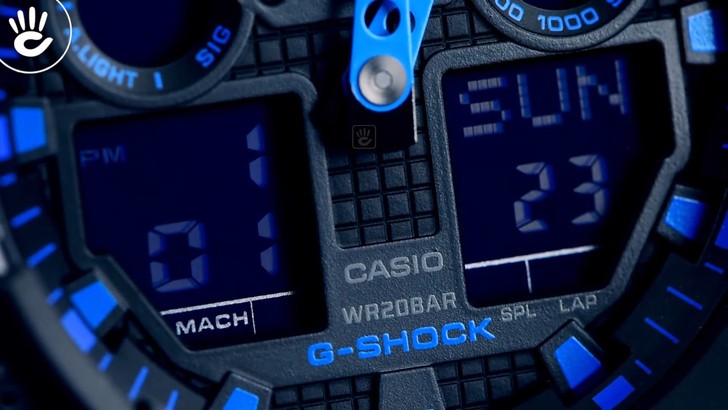 Đồng hồ G-Shock GA-100-1A2DR giá tốt, free thay pin trọn đời - Ảnh 3