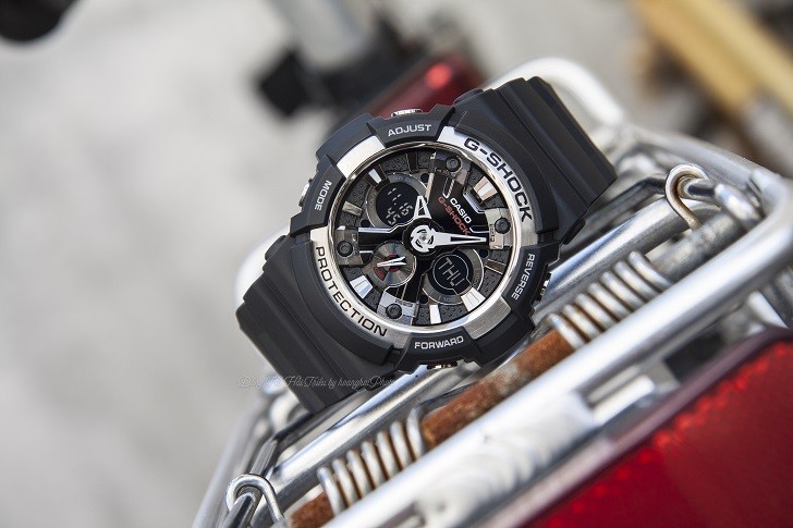 Đồng hồ thể thao G-Shock GA-200-1ADR thoải mái bơi lặn - Ảnh 3