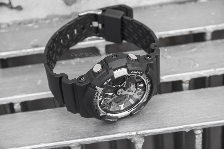 Đồng hồ thể thao G-Shock GA-200-1ADR thoải mái bơi lặn - Ảnh 4