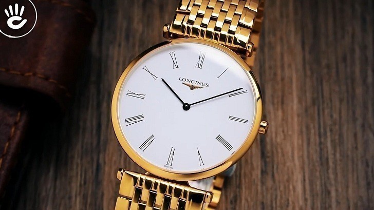Đồng hồ Longines L4.709.2.11.8 thiết kế mạ vàng nổi bật - Ảnh 3
