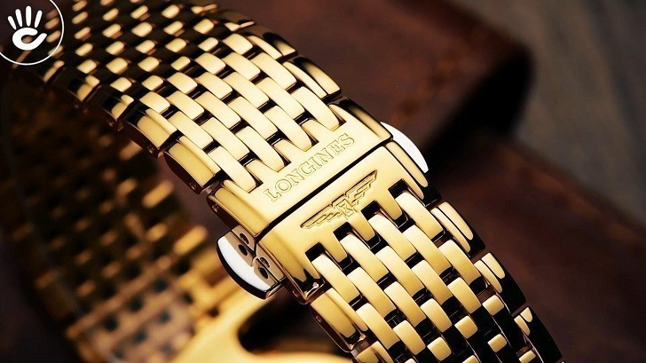 Đồng hồ Longines L4.709.2.11.8 thiết kế mạ vàng nổi bật - Ảnh 4