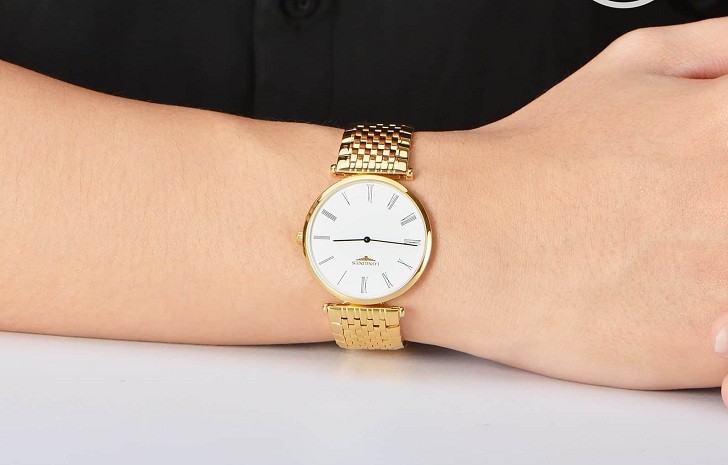 Đồng hồ Longines L4.709.2.11.8 thiết kế mạ vàng nổi bật - Ảnh 6