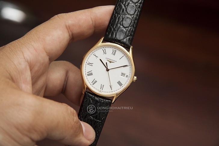 Đồng hồ Longines L4.759.2.11.2 dây đeo da dập vân cá sấu - Ảnh 1