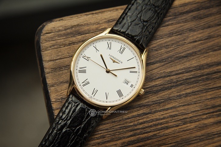 Đồng hồ Longines L4.759.2.11.2 dây đeo da dập vân cá sấu - Ảnh 2