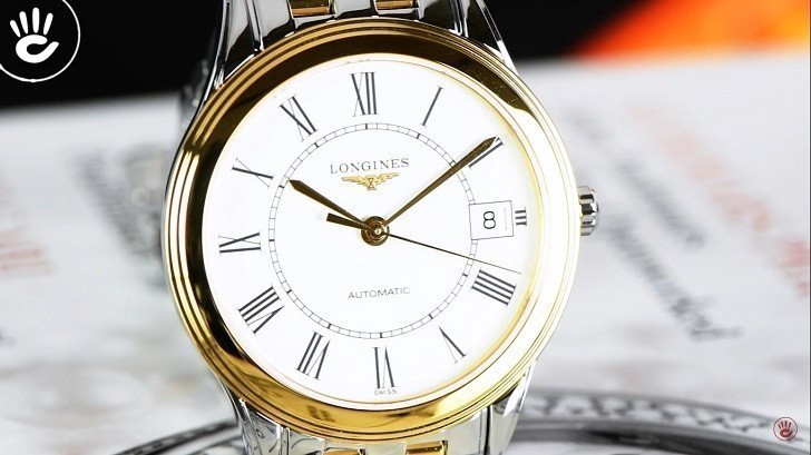 Đồng hồ Longines L4.774.3.21.7 máy cơ ETA, siêu mỏng 7.5mm - Ảnh: 4