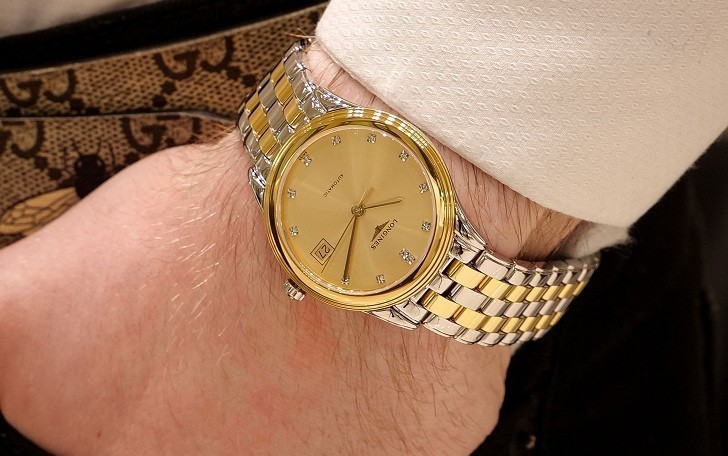 Đồng hồ Longines L4.774.3.37.7 12 viên kim cương -12 cọc số - Ảnh 1