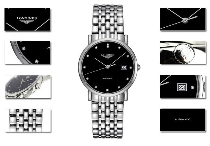 Đồng hồ Longines L4.910.4.57.6 máy cơ, siêu mỏng Thụy Sỹ - Ảnh: 3
