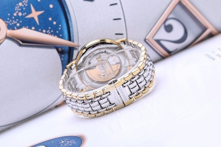 Đồng hồ Longines L4.921.2.11.7 dây demi mạ vàng thời trang - Ảnh 5