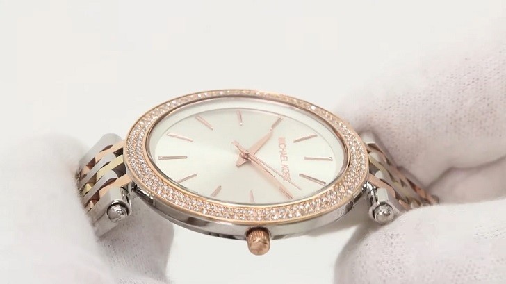 Đồng hồ Michael Kors MK3203 niềng đính pha lê sang trọng - Ảnh 3