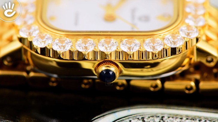Đồng hồ OP 28015DLK-T kính Sapphire, đính pha lê sang trọng - Ảnh 6