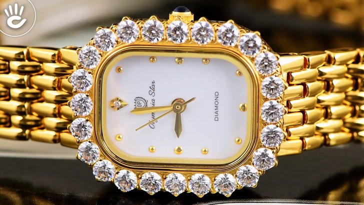 Đồng hồ OP 28015DLK-T kính Sapphire, đính pha lê sang trọng - Ảnh 7