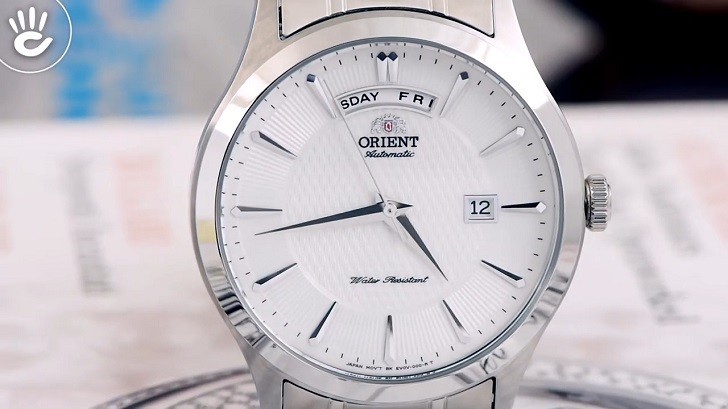 Đồng hồ Orient FEV0V001WH dây kim loại, lên cót tự động - Ảnh 3